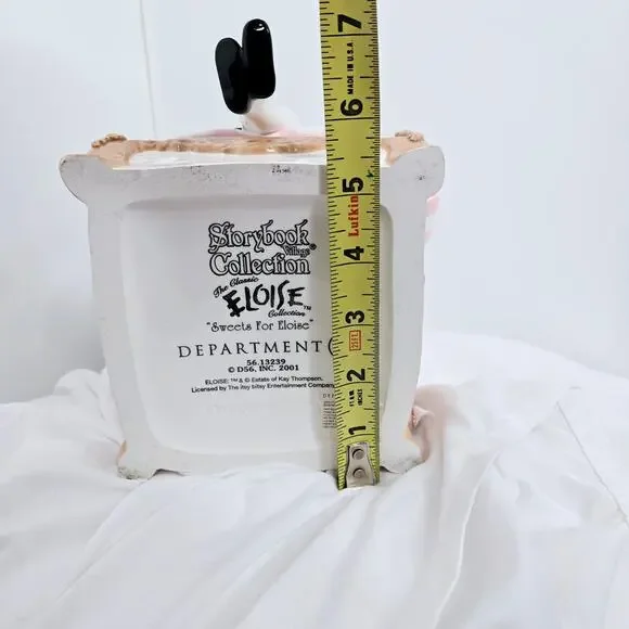 Eloise Cookie Jar from Department 56 striped Vintage y2k chair pets pink white - Picture 13 of 17